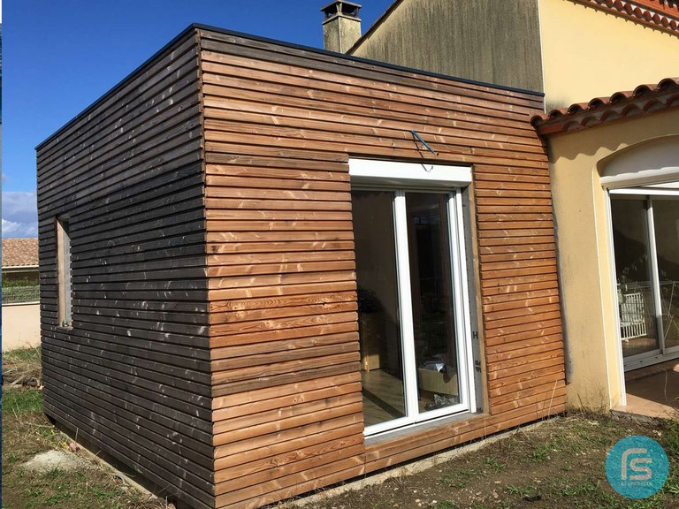 étanchéité toiture plate extension bois maison carcassonn epdm