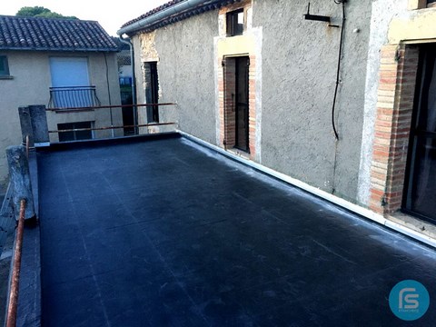 étanchéité toit plat véranda beton castelnaudary etancheur epdm