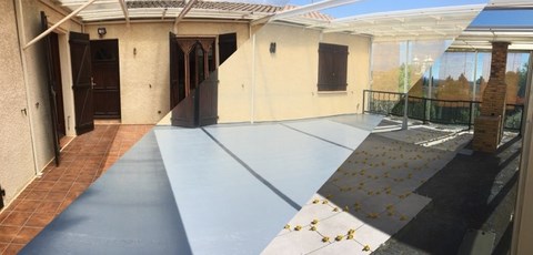 résine liquide SPEC sous carrelage carcassonne toulouse
